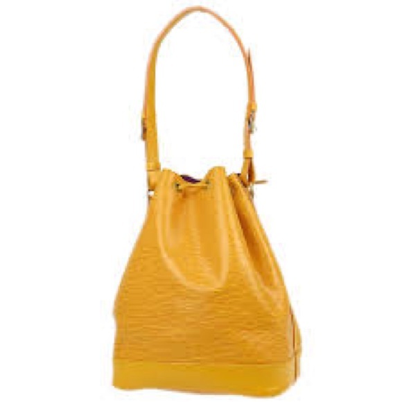 LOUIS VUITTON Noe GM Vintage Drawstring Bucket Bag Yellow Epi Leather - Picture 2 of 16